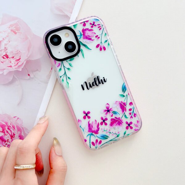 Floral Design Customised Designer Impact Proof Case for iPhone - Image 5