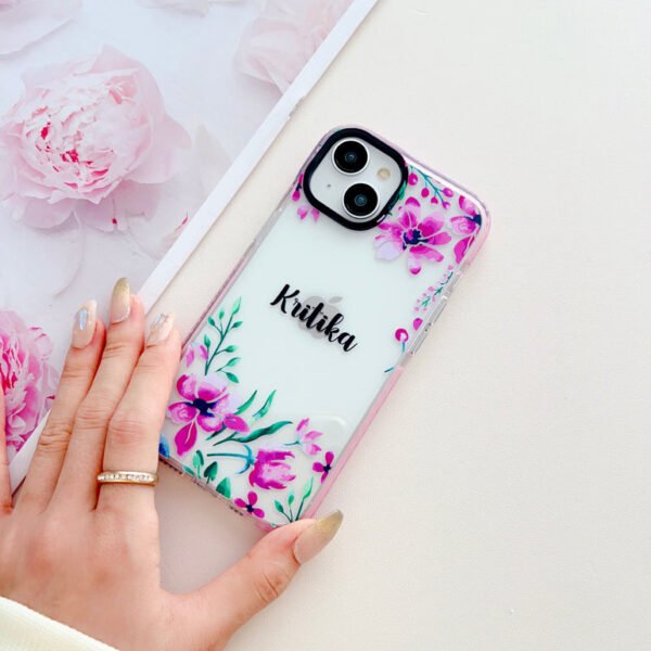 Floral Design Customised Designer Impact Proof Case for iPhone - Image 6