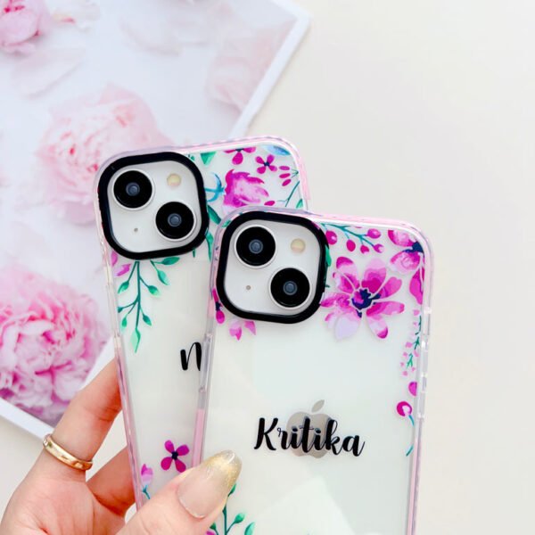 Floral Design Customised Designer Impact Proof Case for iPhone - Image 8