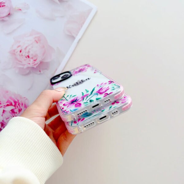 Floral Design Customised Designer Impact Proof Case for iPhone - Image 10