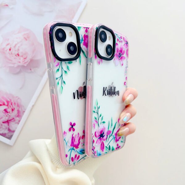 Floral Design Customised Designer Impact Proof Case for iPhone - Image 11