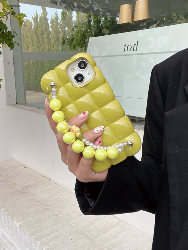 Cute Bubble Shape Silicon iPhone Case With Anti Fall Charm for iPhone - Image 13