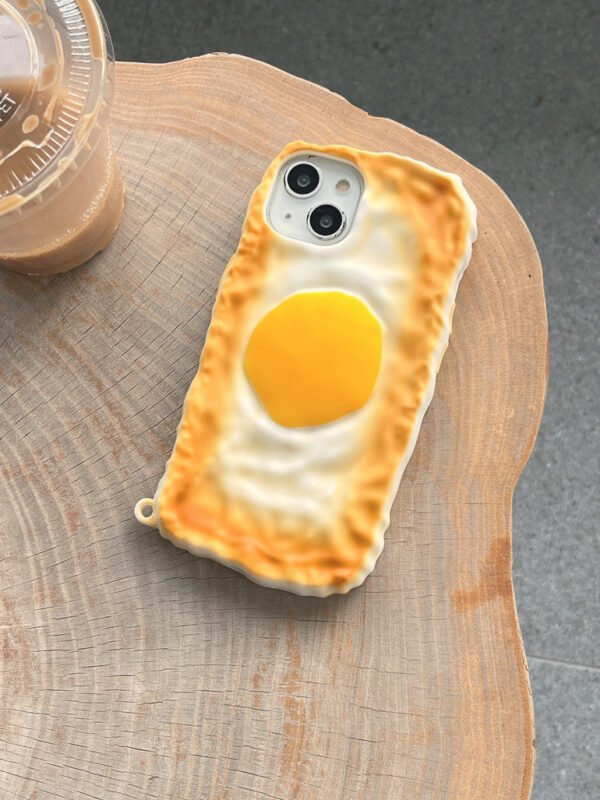 Bread Omlette Designer 3D Silicon Case for iPhone - Image 2