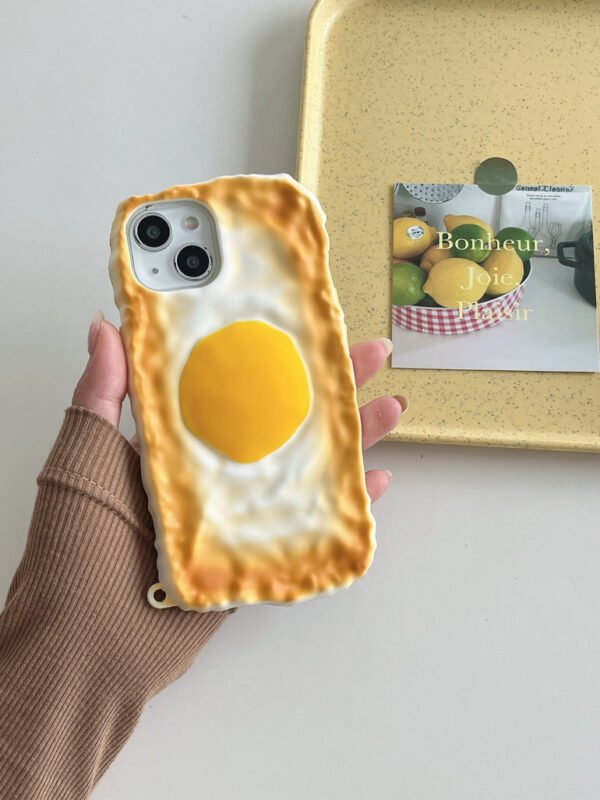 Bread Omlette Designer 3D Silicon Case for iPhone - Image 3