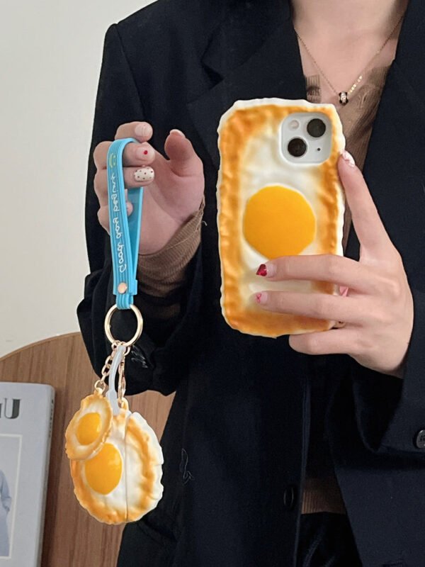 Bread Omlette Designer 3D Silicon Case for iPhone - Image 8