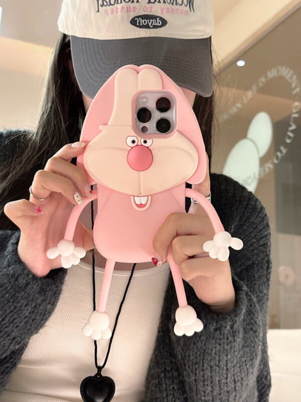 Cute Rabbit Designer 3D Silicon Case for iPhone - Image 3