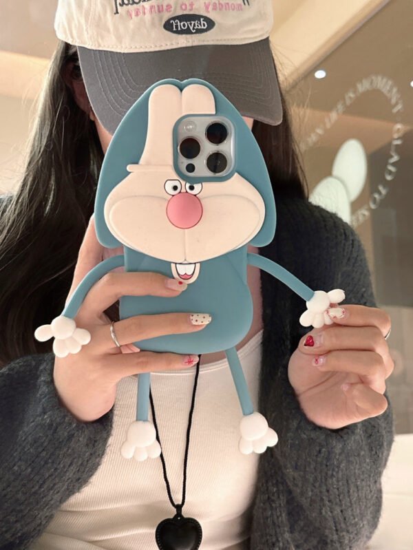 Cute Rabbit Designer 3D Silicon Case for iPhone - Image 4