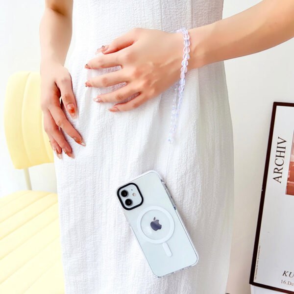 Transparent Silicon Impact Case for iPhone With Magsafe And Heart Charm - Image 2