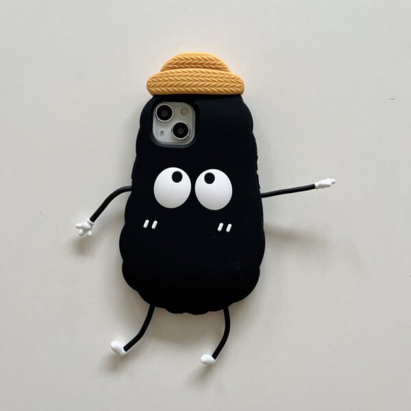 Cute Guy With Hat Silicon Designer iPhone Case - Image 5