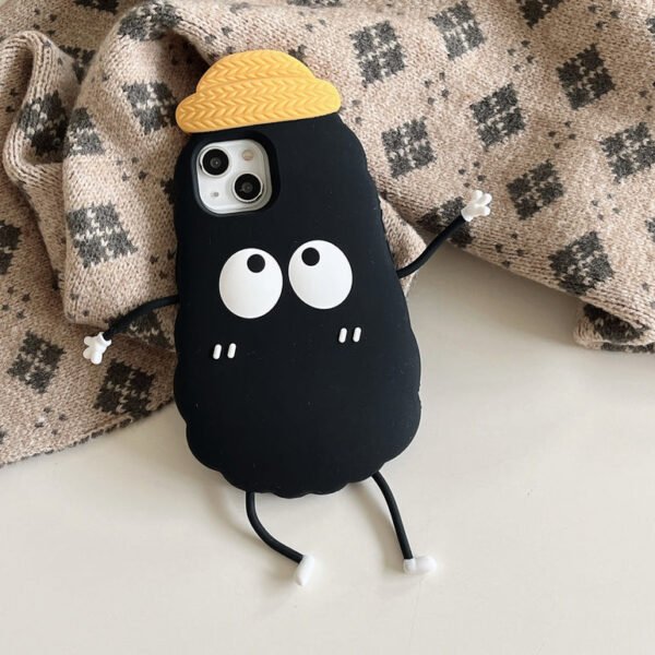 Cute Guy With Hat Silicon Designer iPhone Case - Image 6