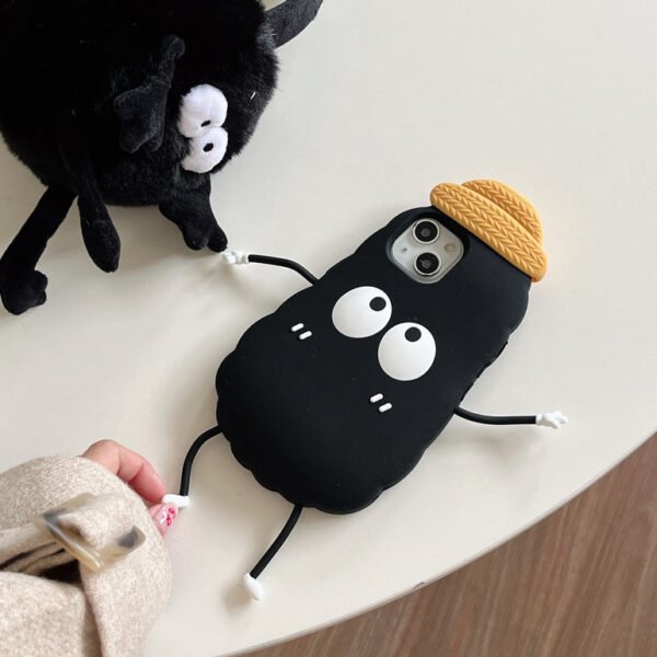 Cute Guy With Hat Silicon Designer iPhone Case - Image 8