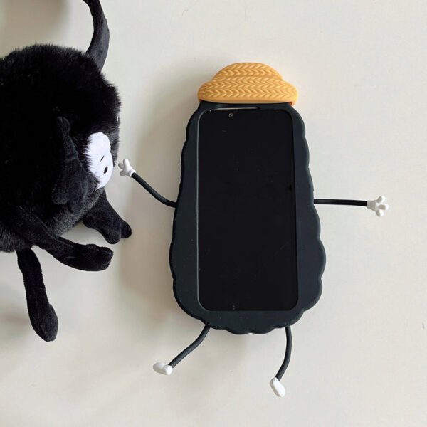 Cute Guy With Hat Silicon Designer iPhone Case - Image 9