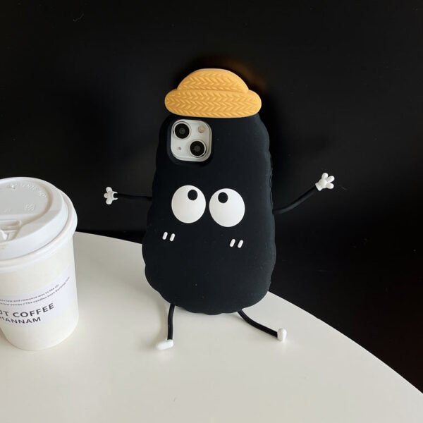 Cute Guy With Hat Silicon Designer iPhone Case - Image 12