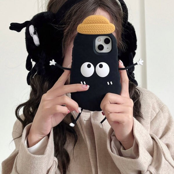 Cute Guy With Hat Silicon Designer iPhone Case